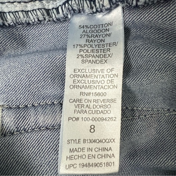 Democracy “Ab” Technology Women’s Jeans Sz 10 Blue 2” Elastic Waist Flaw/Pucker - Picture 6 of 14